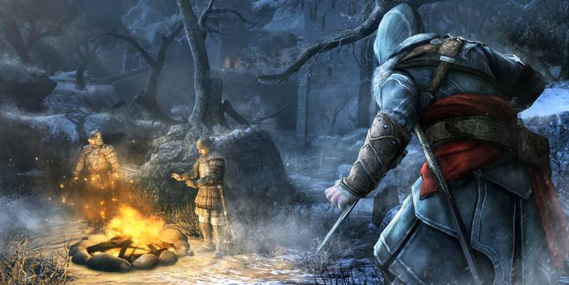 Ezio Sneaking Up On Templars in Assassin's Creed Revelations
