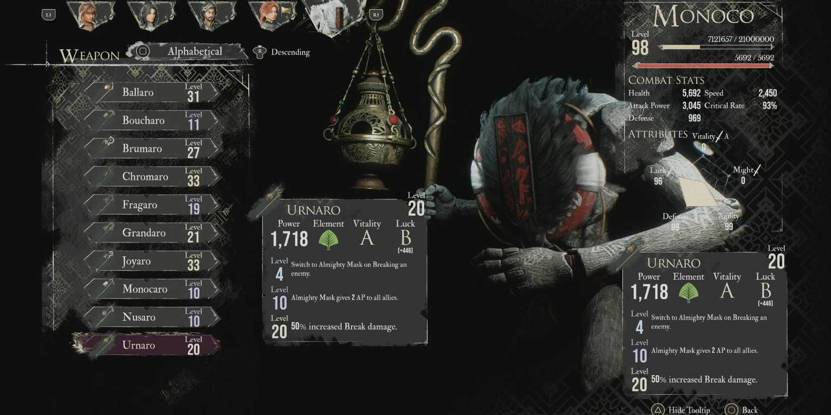 Picto Fun Clair Obscur: Expedition 33: Best Weapons For Monoco