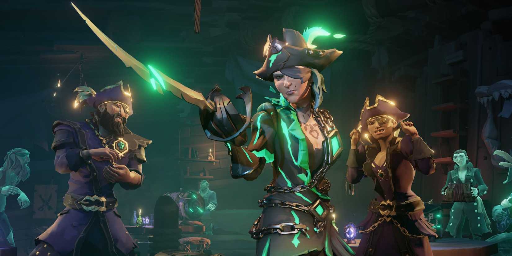 Pointing a Sword in Sea of Thieves-1