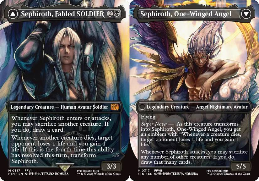 Sephiroth's Magic: The Gathering Card Shows Off New Design For Safer Sephiroth Sephiroth's Magic: The Gathering Card Shows Off New Design For Safer Sephiroth