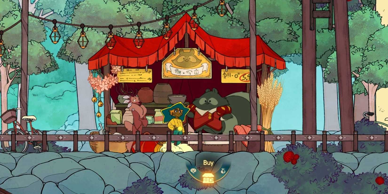 At Gwen's shop in Spiritfarer