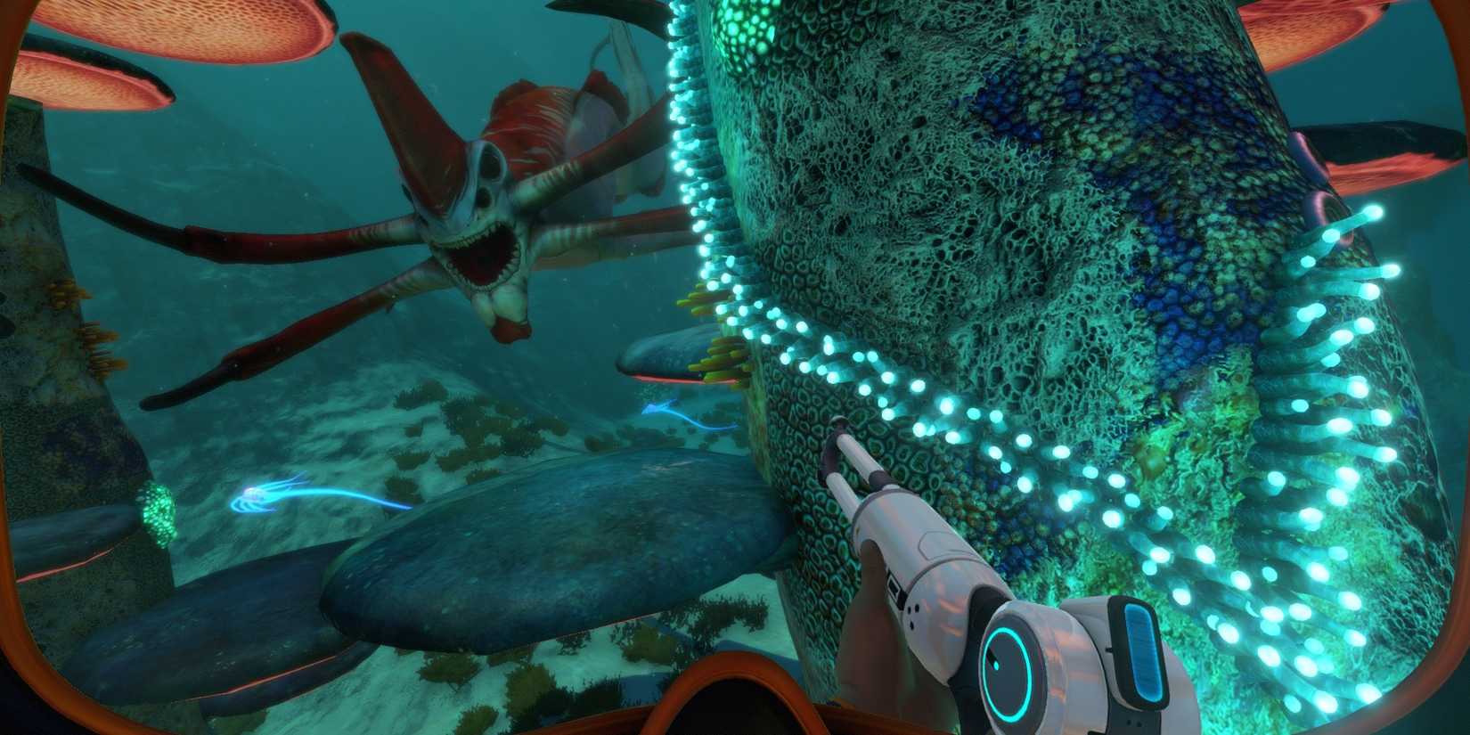 Reaper Leviathan in Subnautica