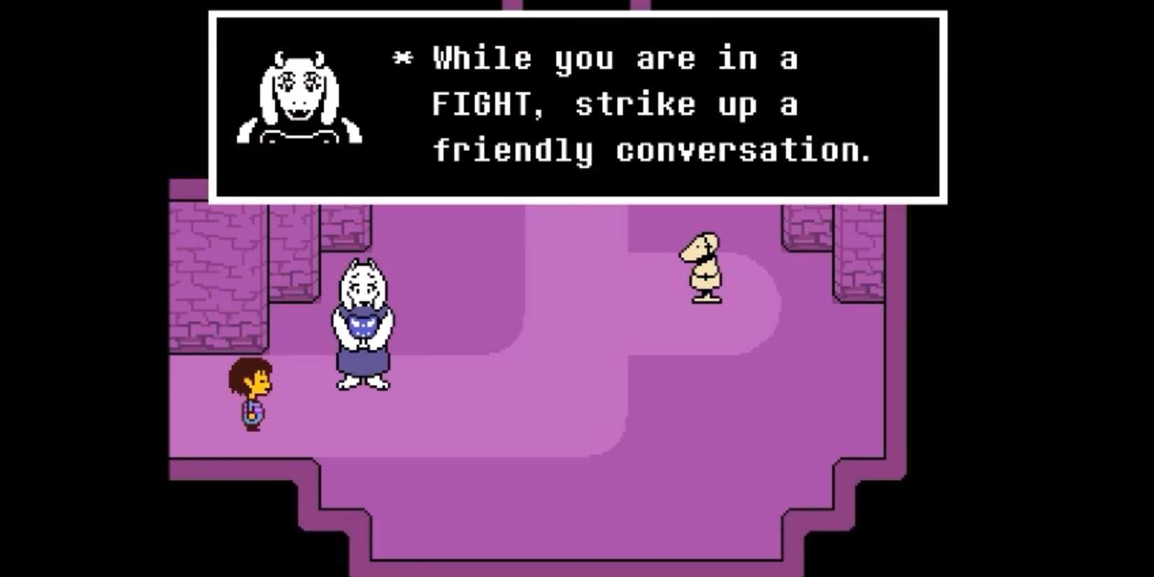 Tutorial Scene With Toriel in Undertale