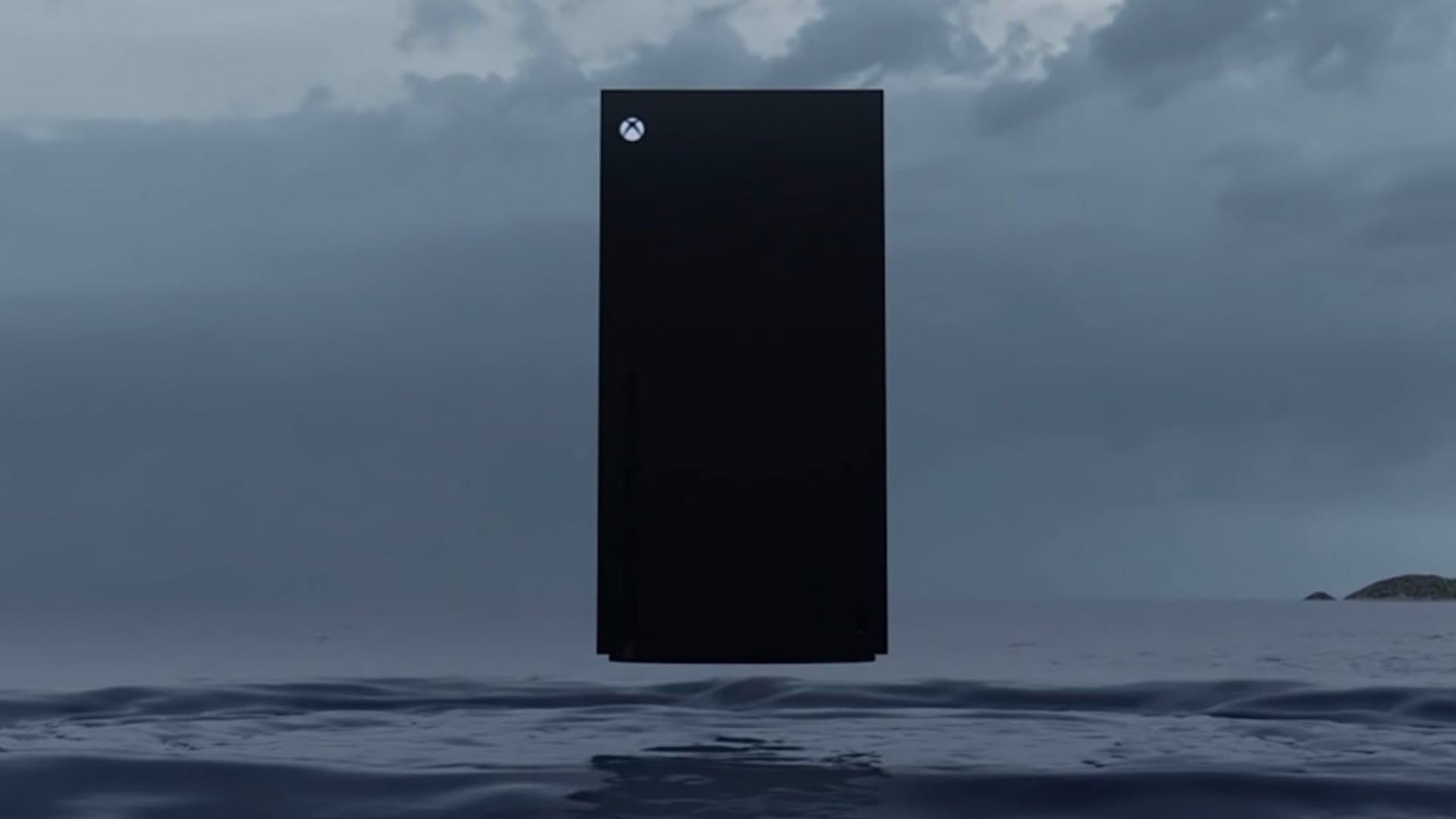 Xbox Series X Console Floating in the air
