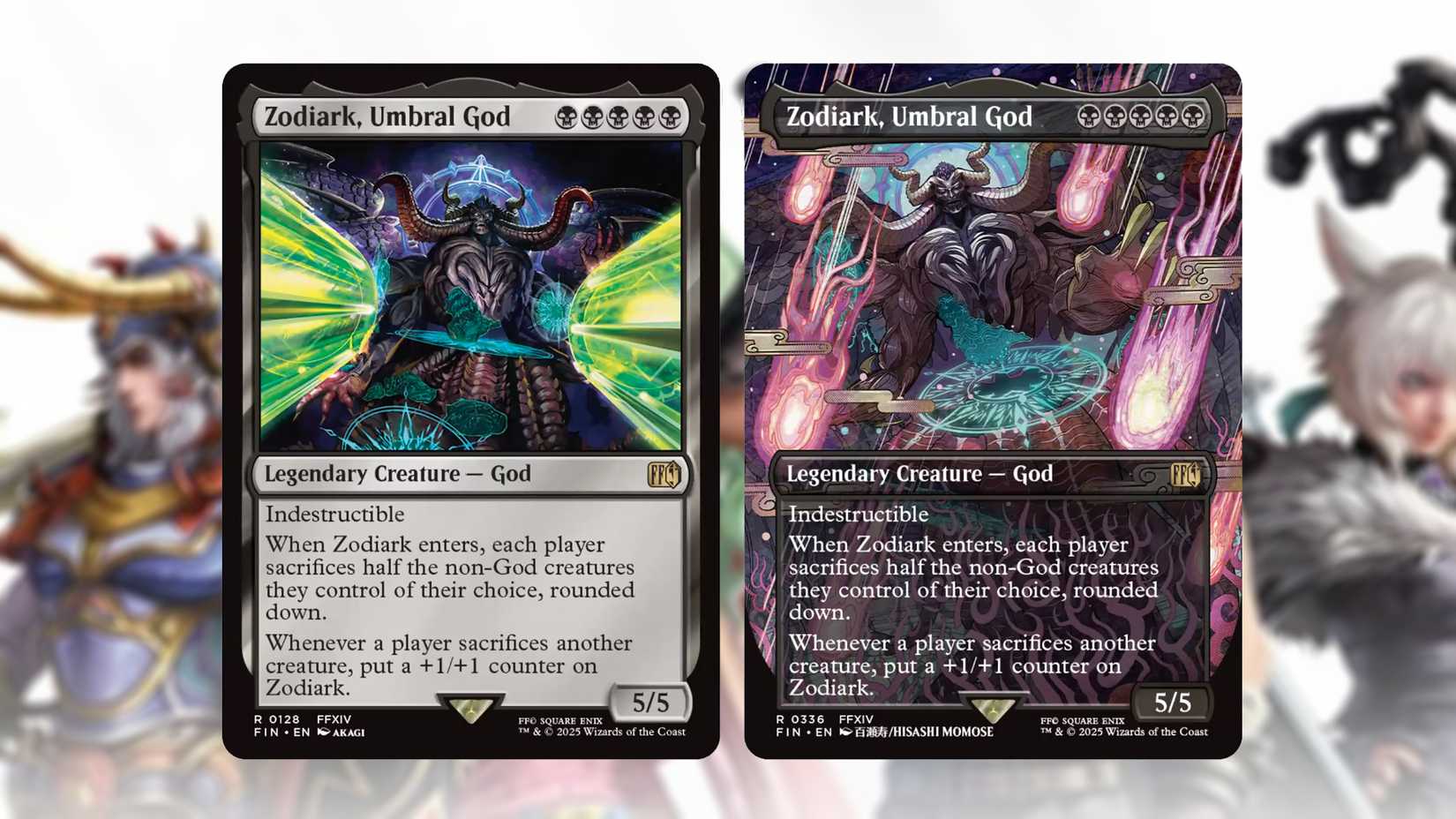 zodiark mtg card 2025 MAGIC THE GATHERING FINAL FANTASY ZODIARK, UMBRAL GOD # R 0128 RARE NON-FOIL LEGENDARY CREATURE Magic: The Gathering Is Adding