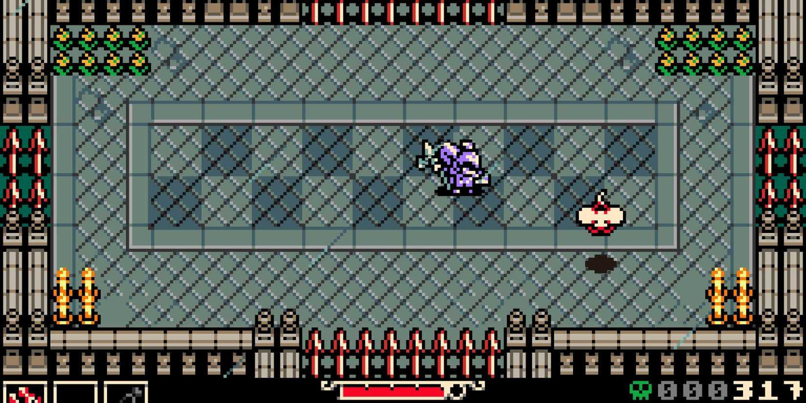 Mina the Hollower Demo Screenshot, taken during a boss fight.