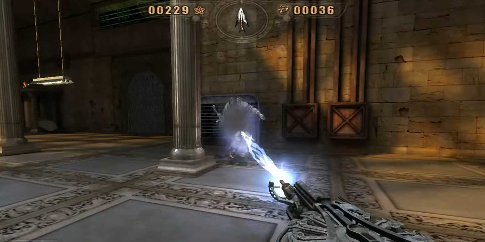 Firing the Electrodriver in Painkiller