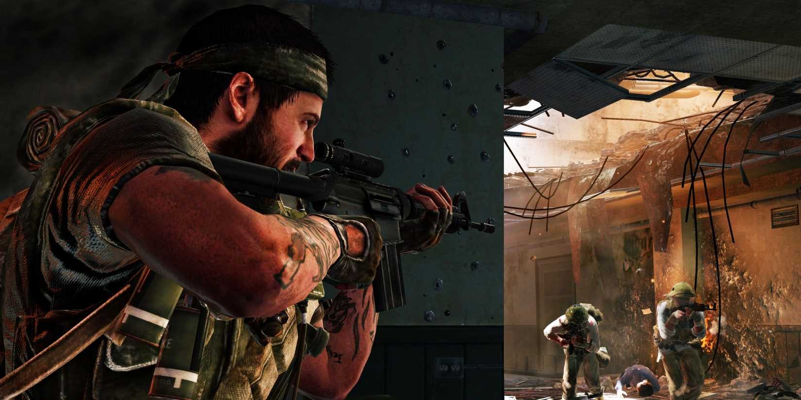 Soldiers around a corner in Call of Duty: Black Ops