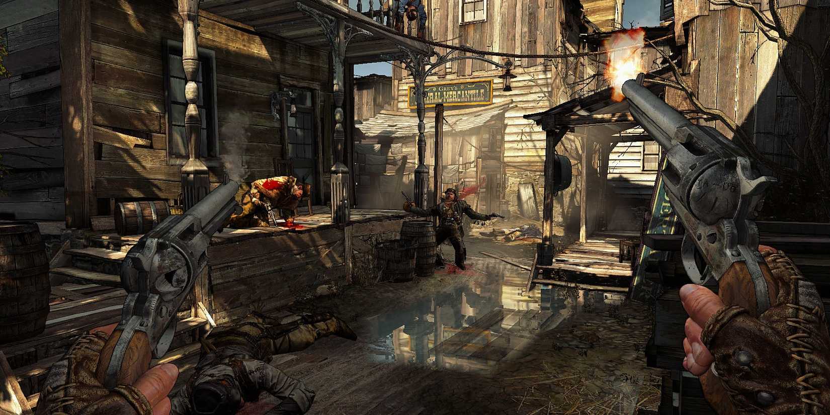 Dual-wielding revolvers in Call of Juarez: Gunslinger