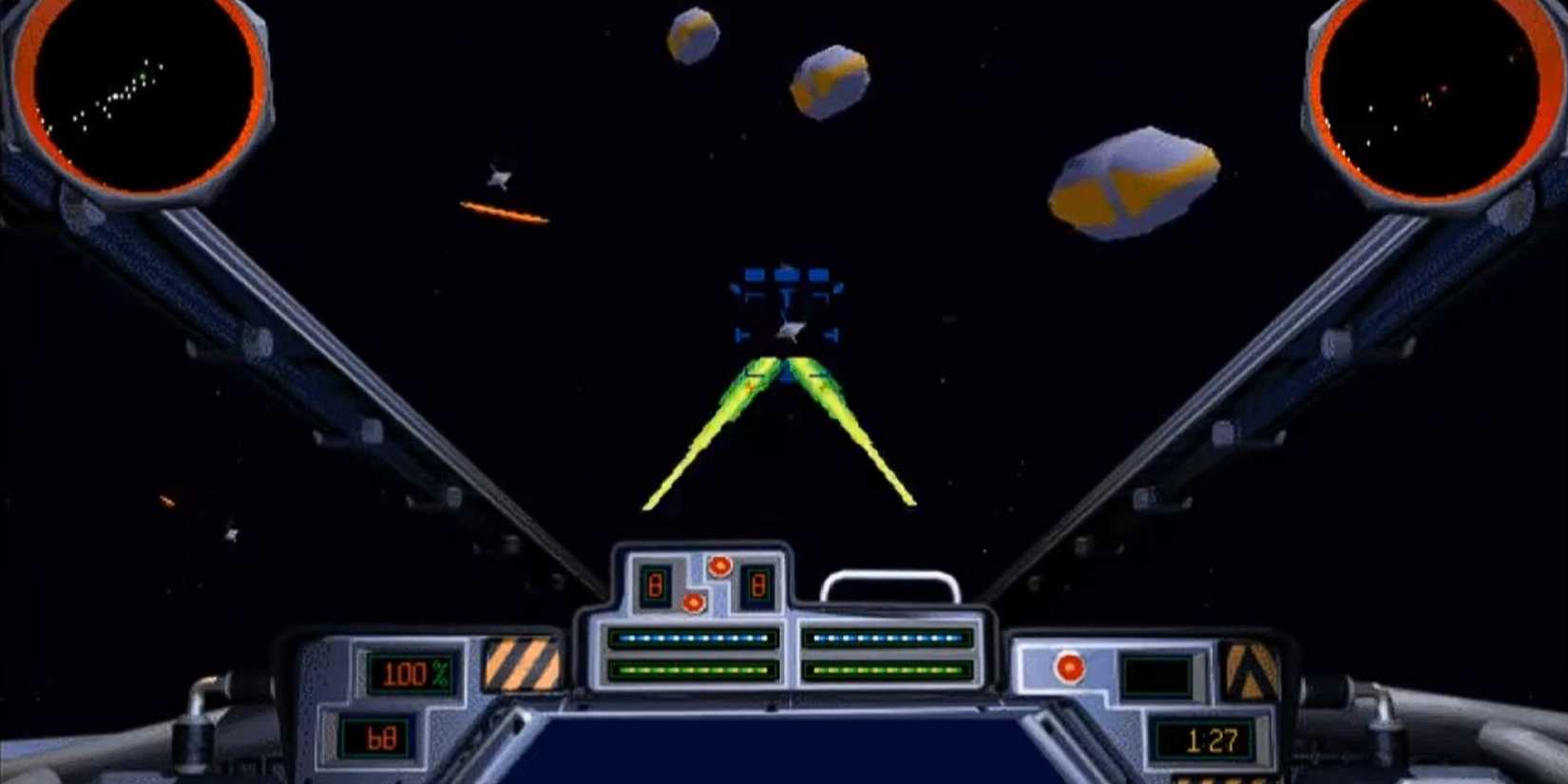 Firing a TIE fighter's weapons in Star Wars TIE Fighter
