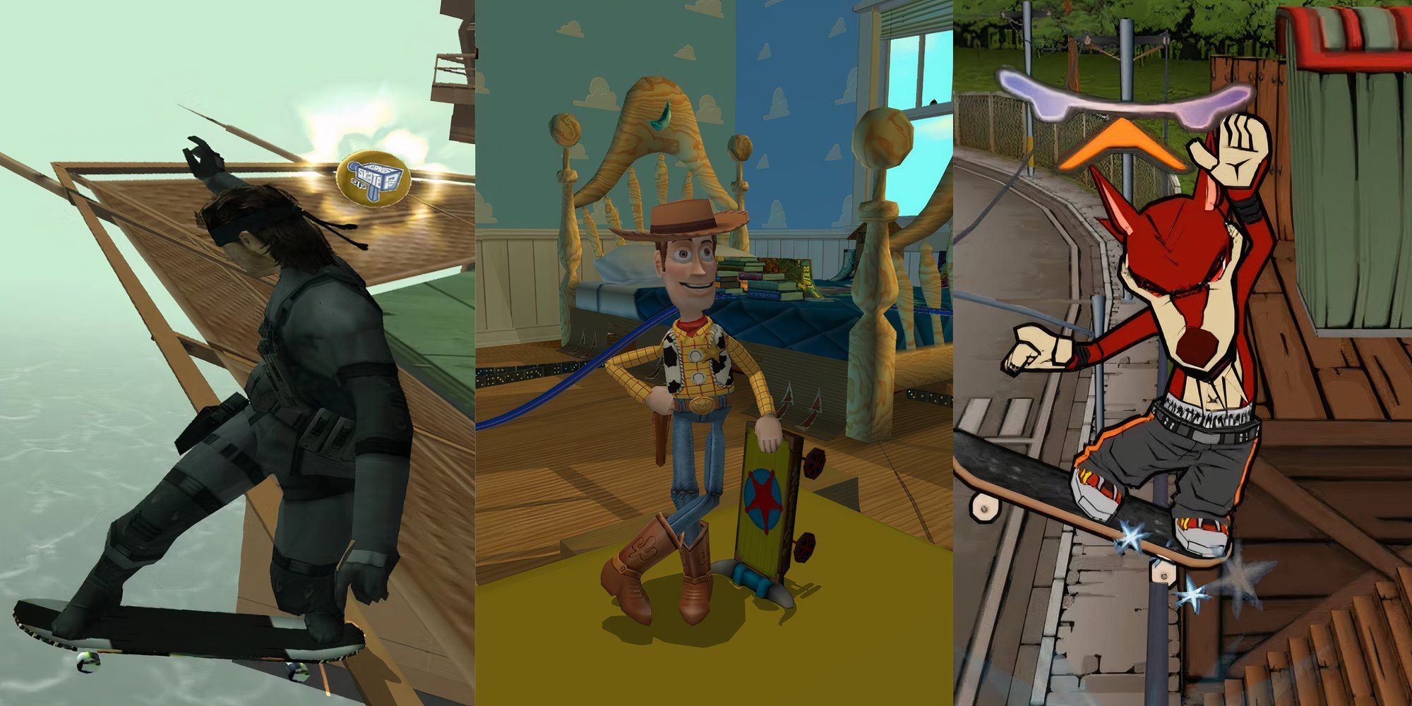 Evolution Skateboarding, Disney's Extreme Skate Adventure, and Go! Go! Hypergrind, three video games inspired by Tony Hawk's Pro Skater.