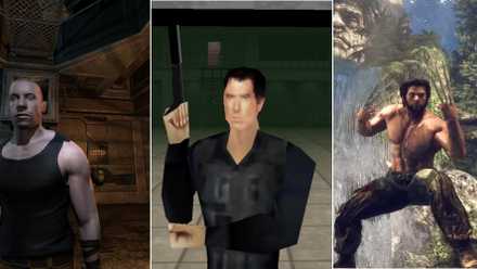 Las capturas de pantalla de tres videojuegos relacionados con películas a menudo se consideran mejores que el material original.