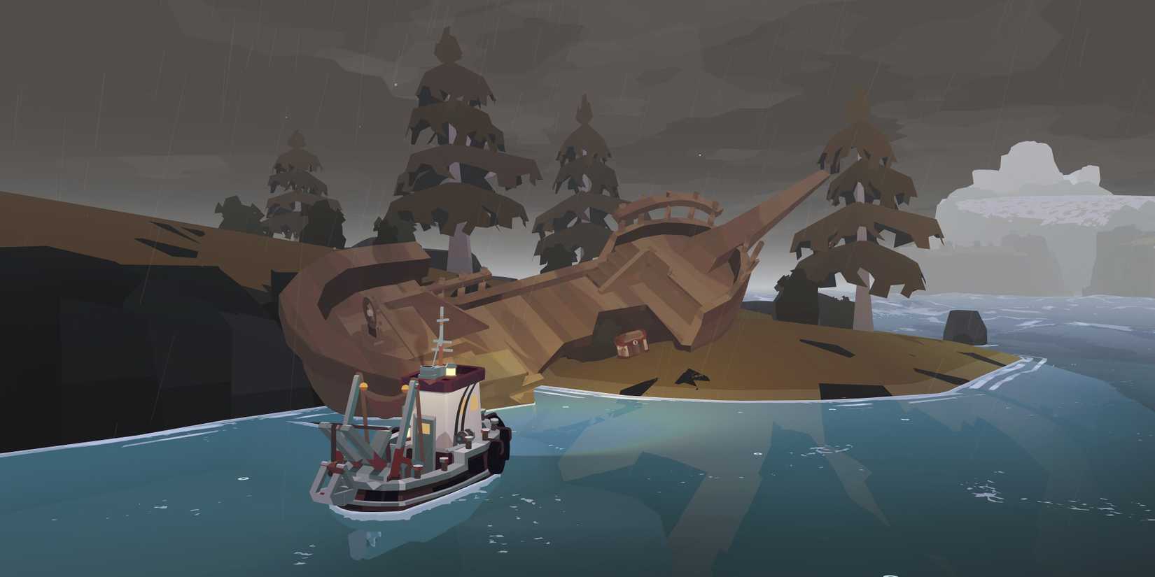 Navigate near a shipwreck with a dredge