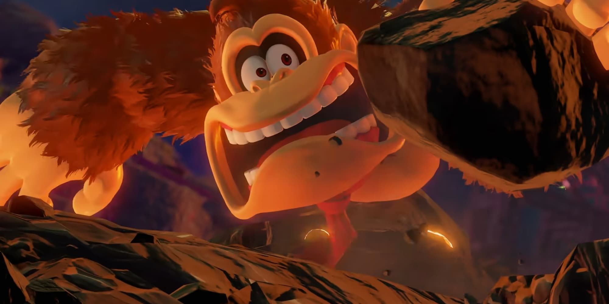 Donkey Kong Bananza Falling Sad Face