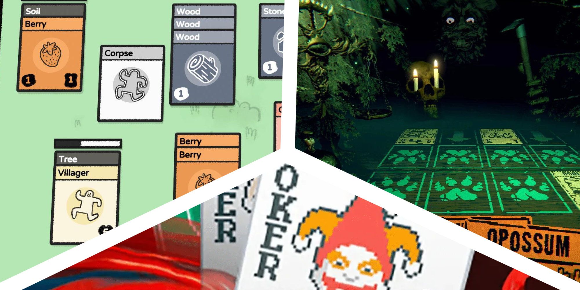 Three games Magic fans will love: Stacklands, Balatro, and Inscryption.