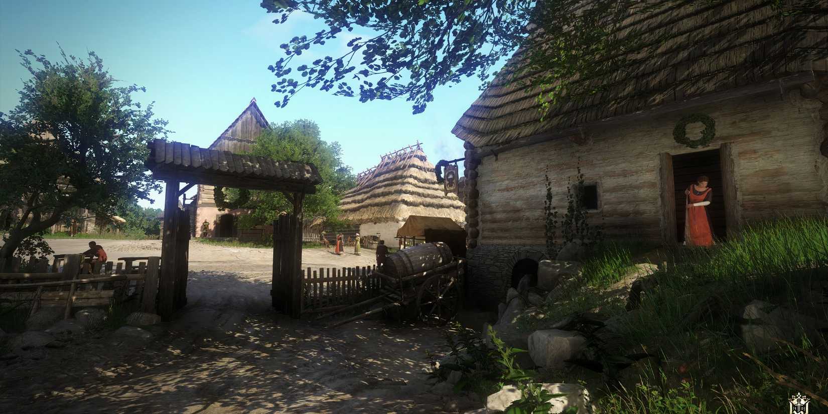 Exploring a town in Kingdom Come Deliverance
