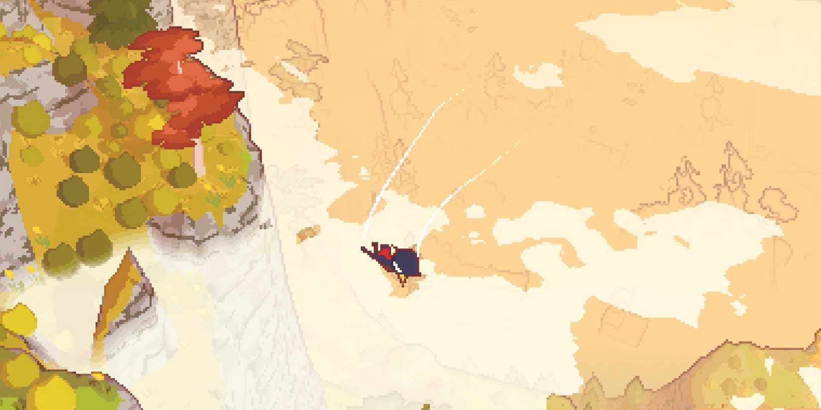 Gliding down the mountain in A Short Hike