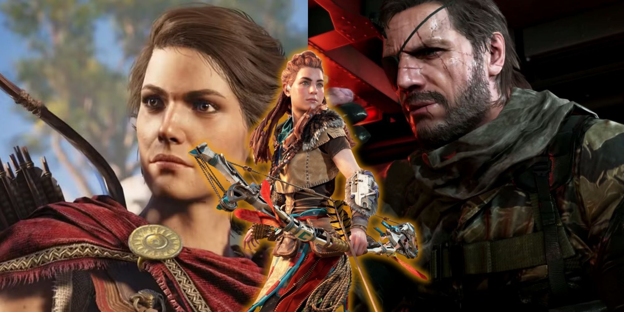 Assassin's Creed: Odyssey, Horizon: Zero Dawn, Metal Gear Solid V