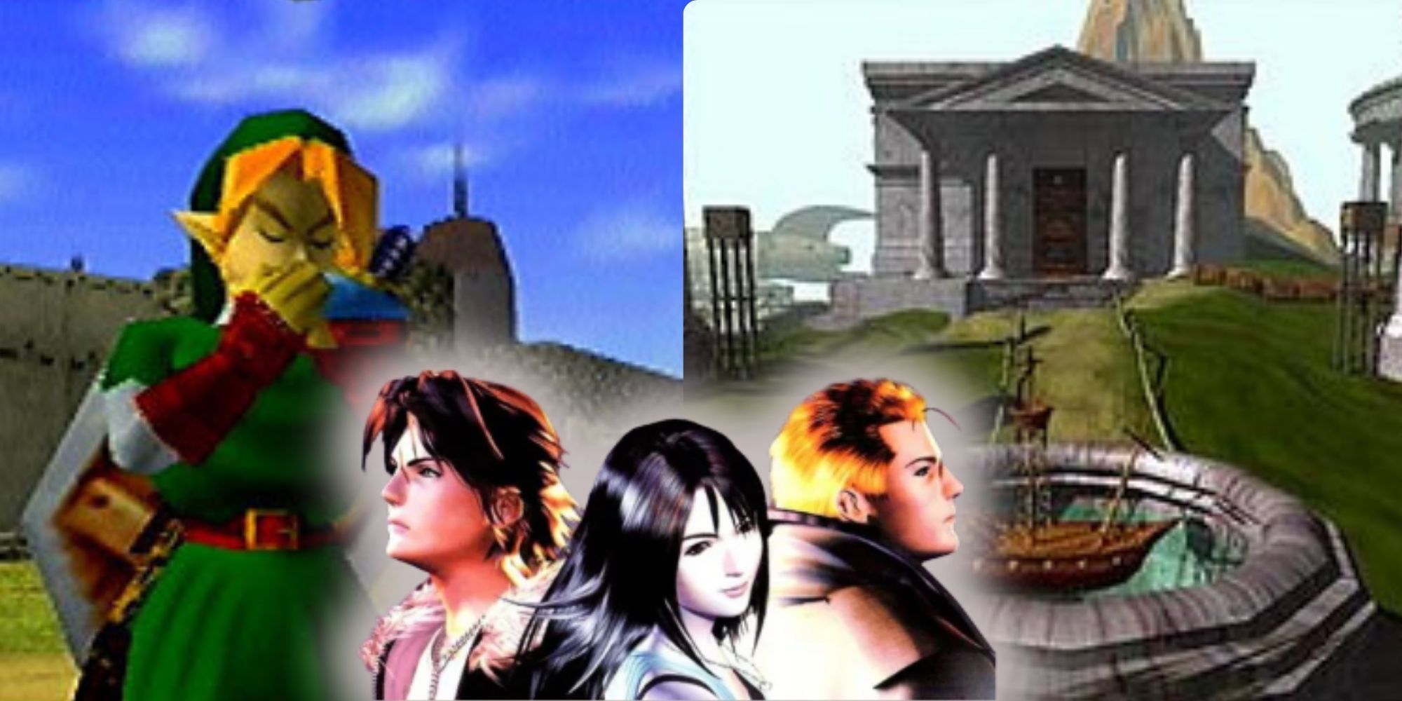 The Legend of Zelda: Ocarina of Time, Myst, Final Fantasy VIII