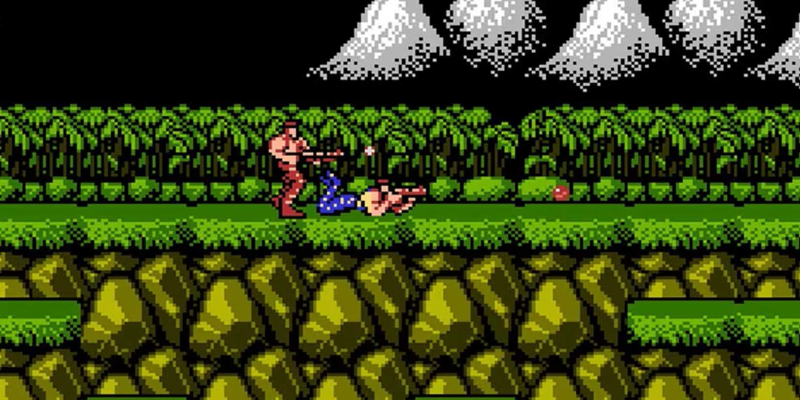 Co-op gameplay in Contra