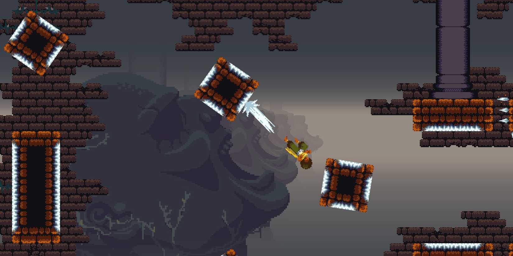 Bounce off Dandara's platform