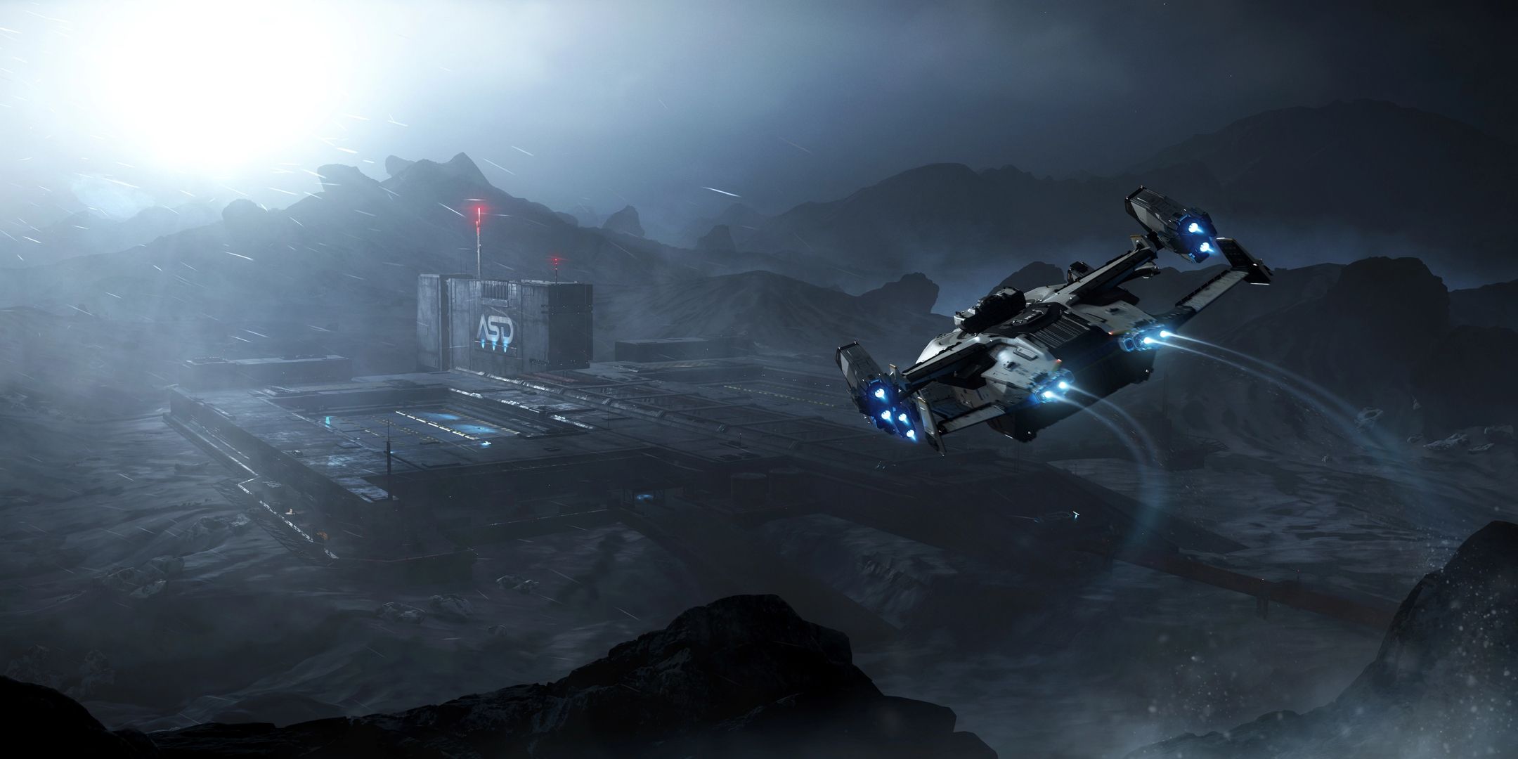 Star Citizen 4.3 Dark Territory facility approach