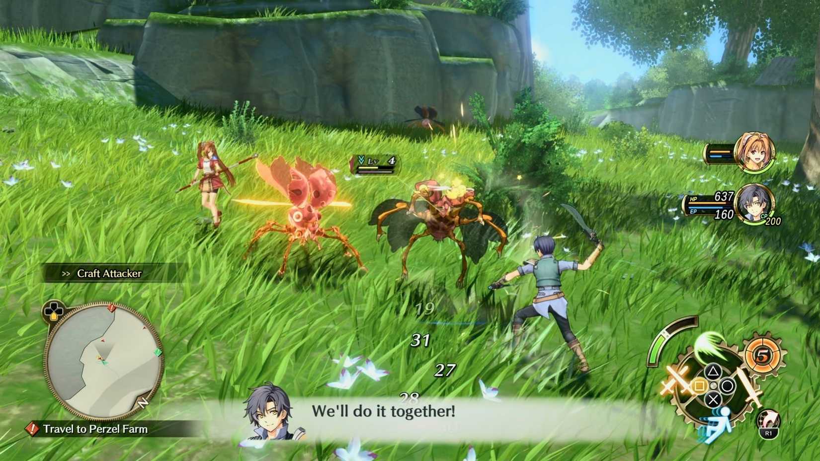 Trails in the Sky 1st Chapter Preview First Impressions - Action Battle