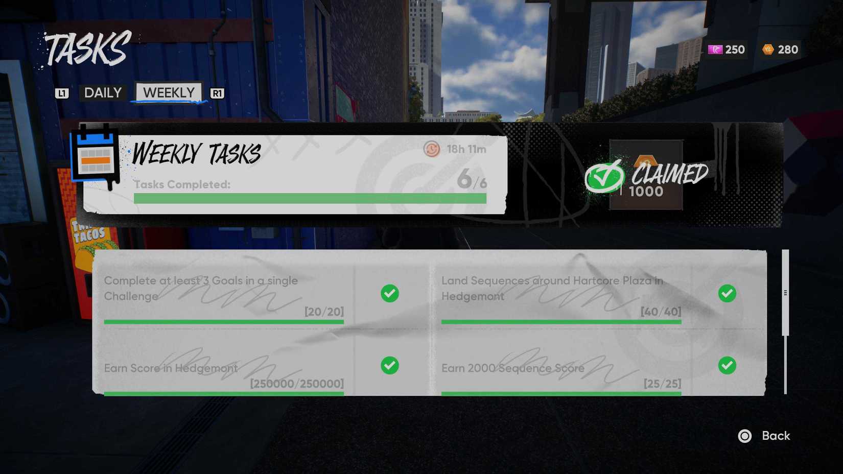 Weekly Tasks Skate