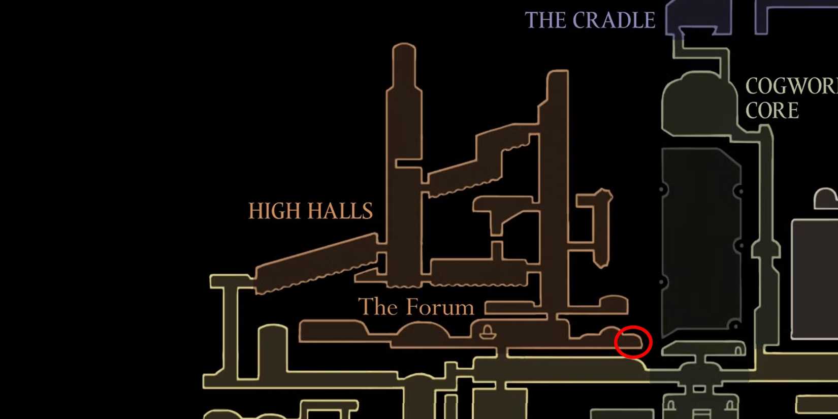 22 Hollow Knight Silksong High Halls Map