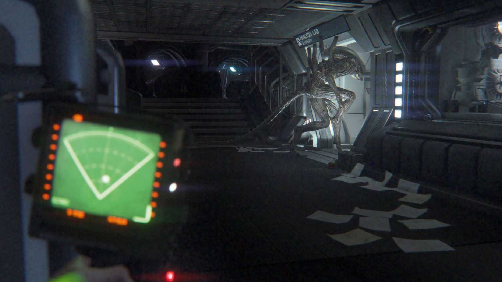 Alien Isolation Xenomorph Pacing Through A Door