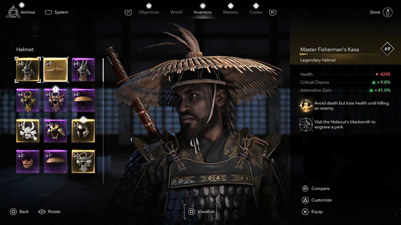 Assassin's Creed Shadow Awajimaster Fisherman's Magpie Claw