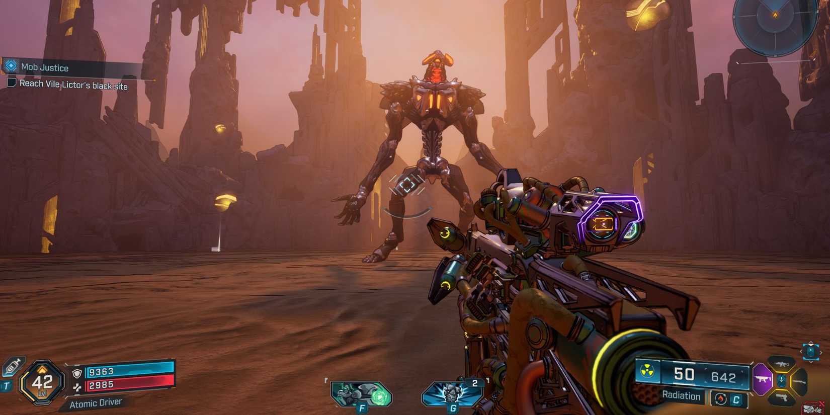 Borderlands 4 Radix Boss Fight Standing Standing