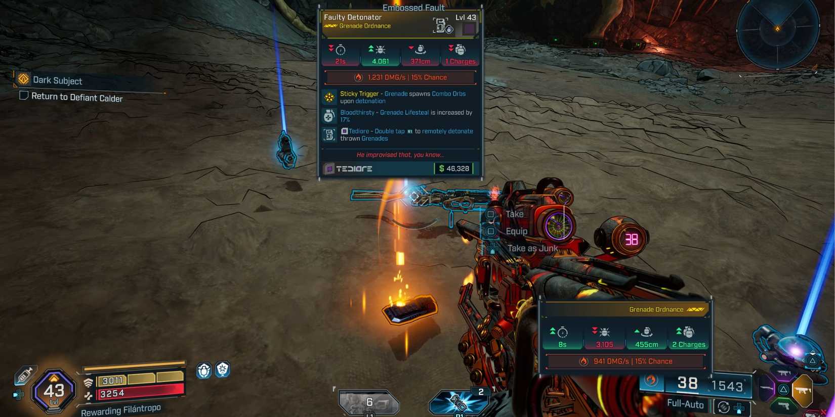 Borderlands 4 Skull Orchid Failed Detonator Drop