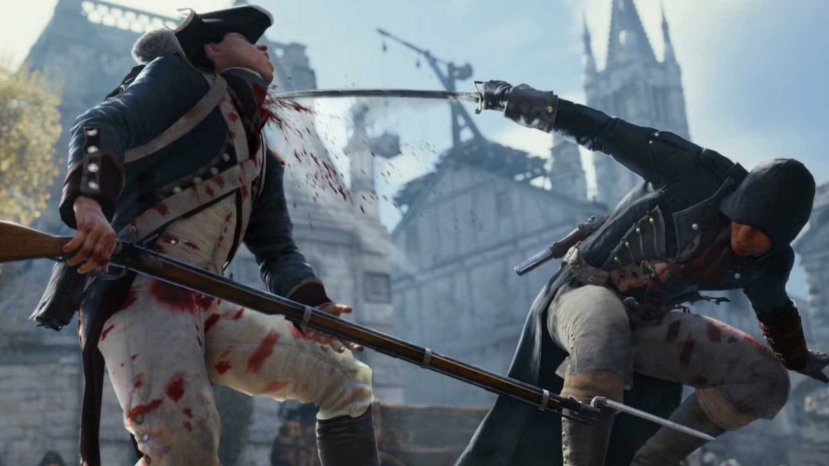 cropped-Taking Down a Soldier in Assassin's Creed Unity