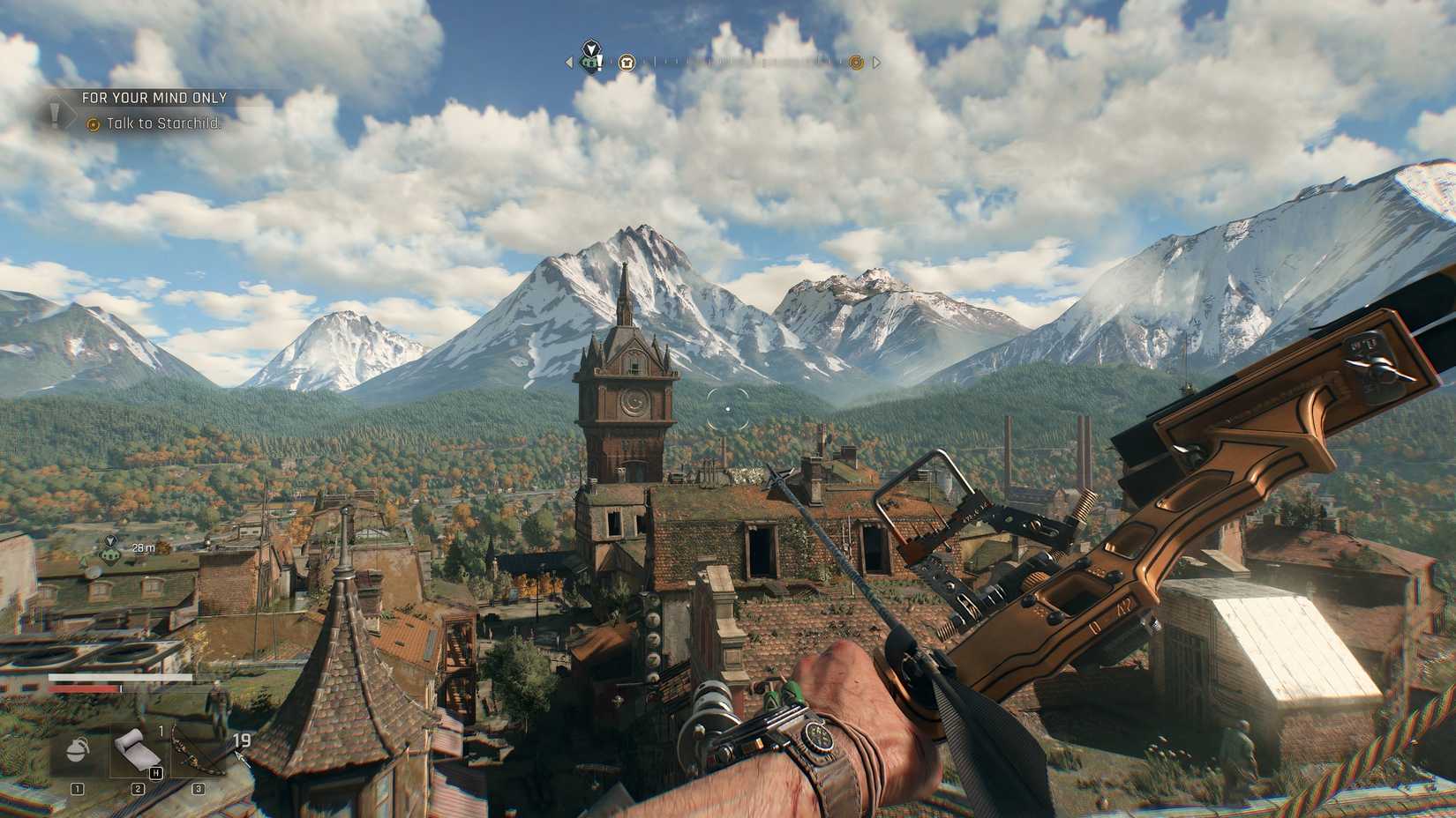 Kyle with a Bow in Old Town