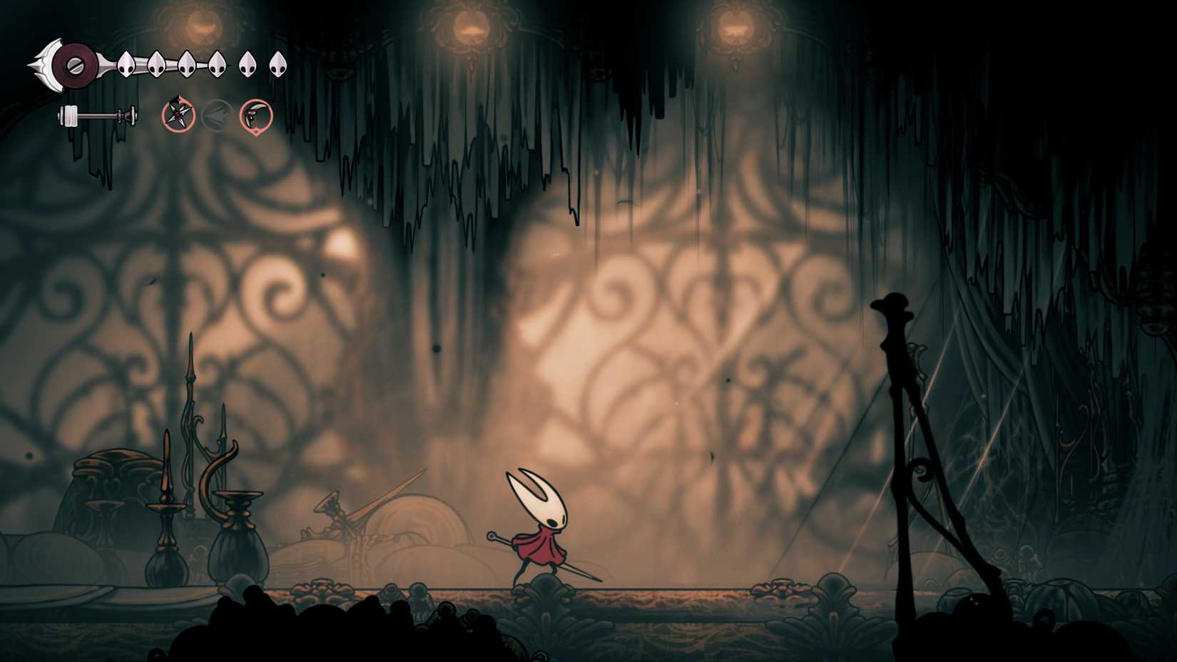 Extra Silk Encounter in Lower Middle Halls in the Choral Chambers in Silksong.