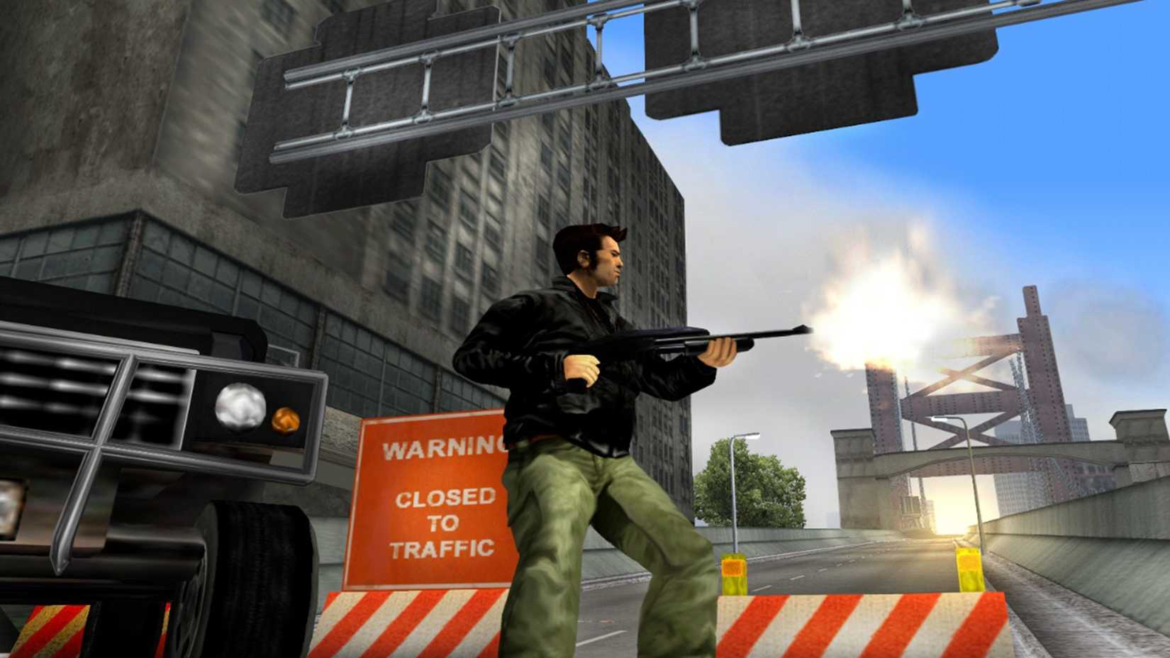 claude shooting a shotgun