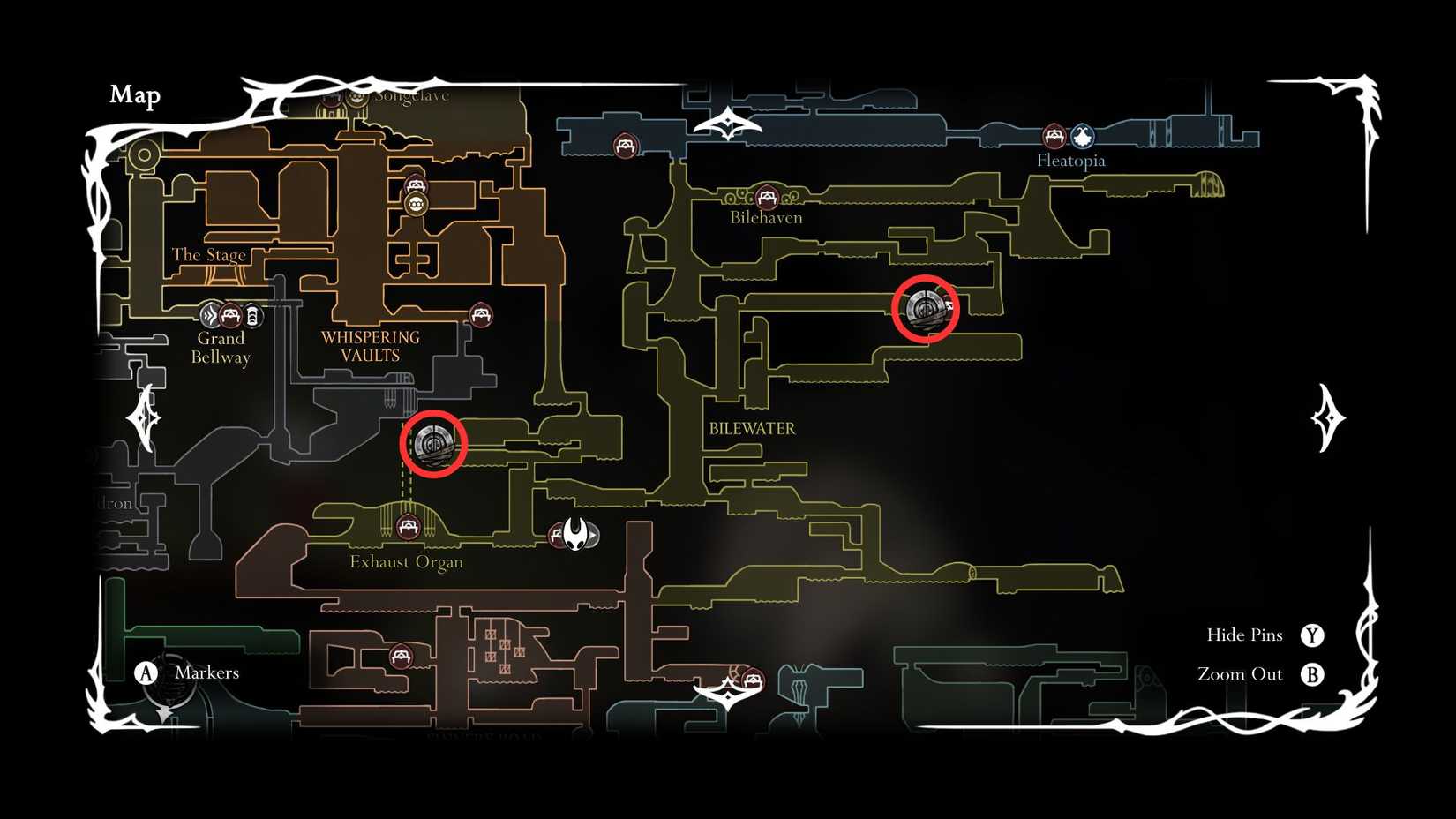 Hollow Knight Silksong Bilewater Lockets