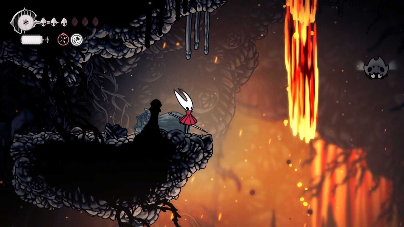 Hollow Knight Silksong Lava máscara