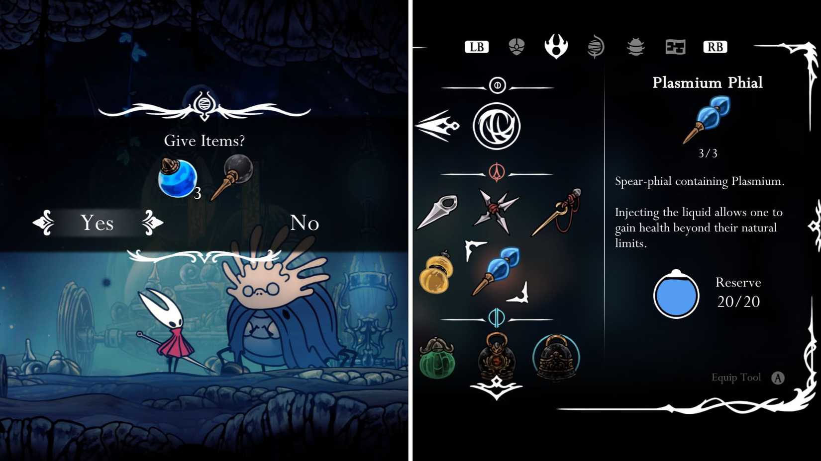 Hollow Knight Silksong Plasmium Tool