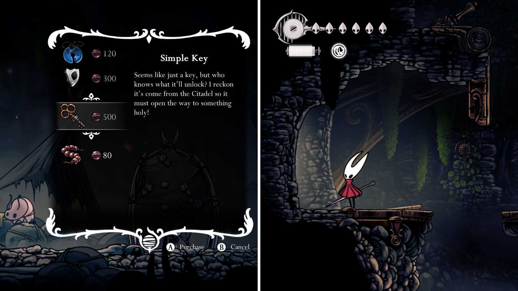 Hollow Knight Silksong Simple Key Door