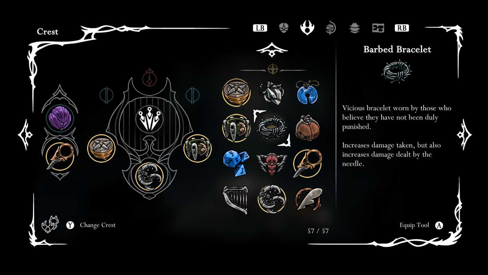 Hollow Knight Silksong Tools Yellow