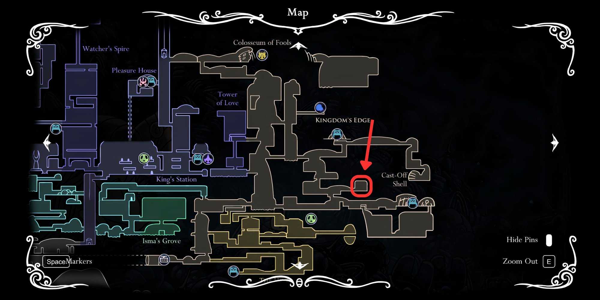 Markoth Range All Dream Warriors and Bosses In Hollow Knight