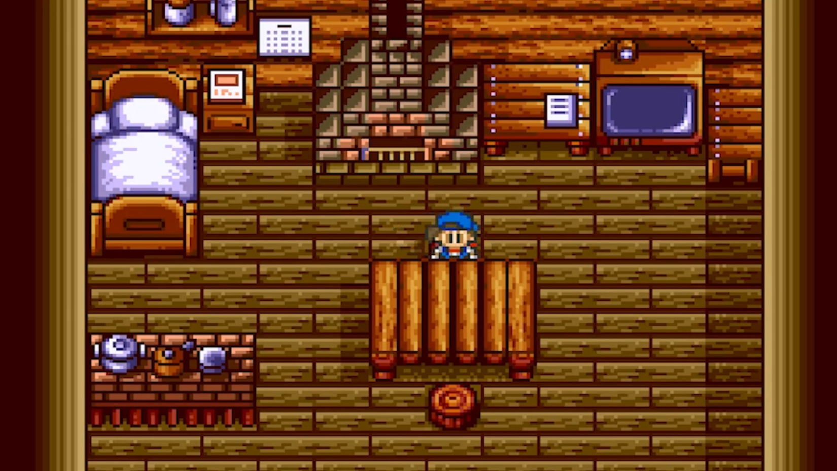 The player's house in Harvest Moon