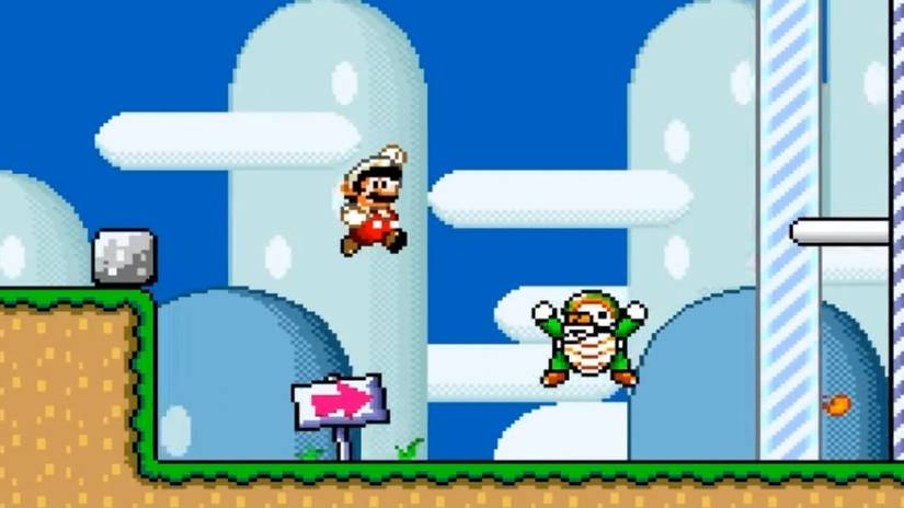 Super Mario World Football Player