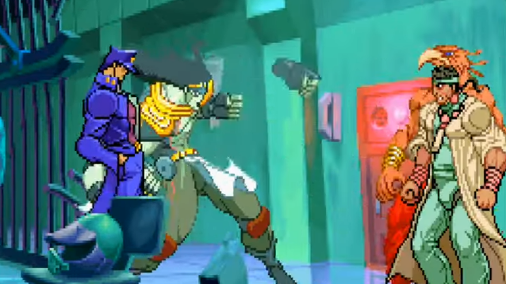 Jotaro vs Avdol in JoJo's Bizarre Adventure