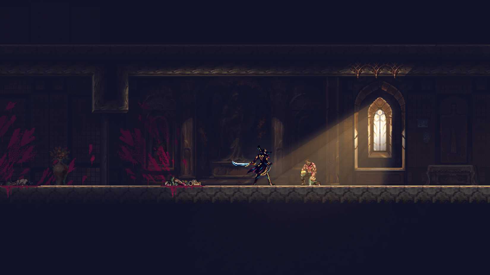 La Sombra stands over an enemy in Mariachi Legends