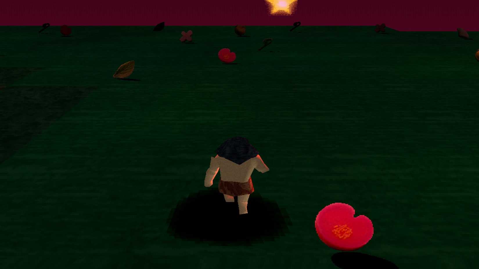 Woman in the cave of the open world