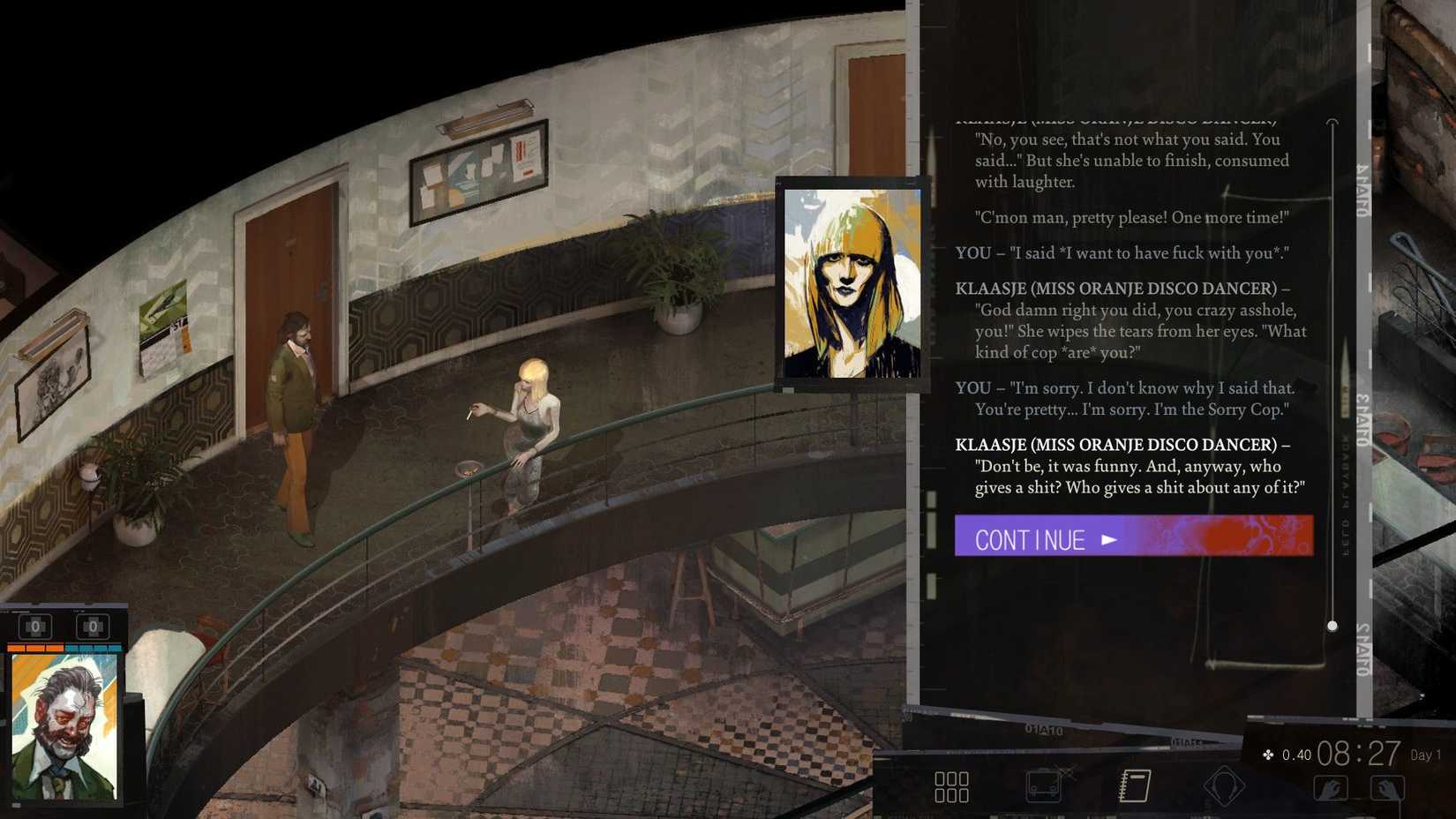 Disco Elysium Conversation