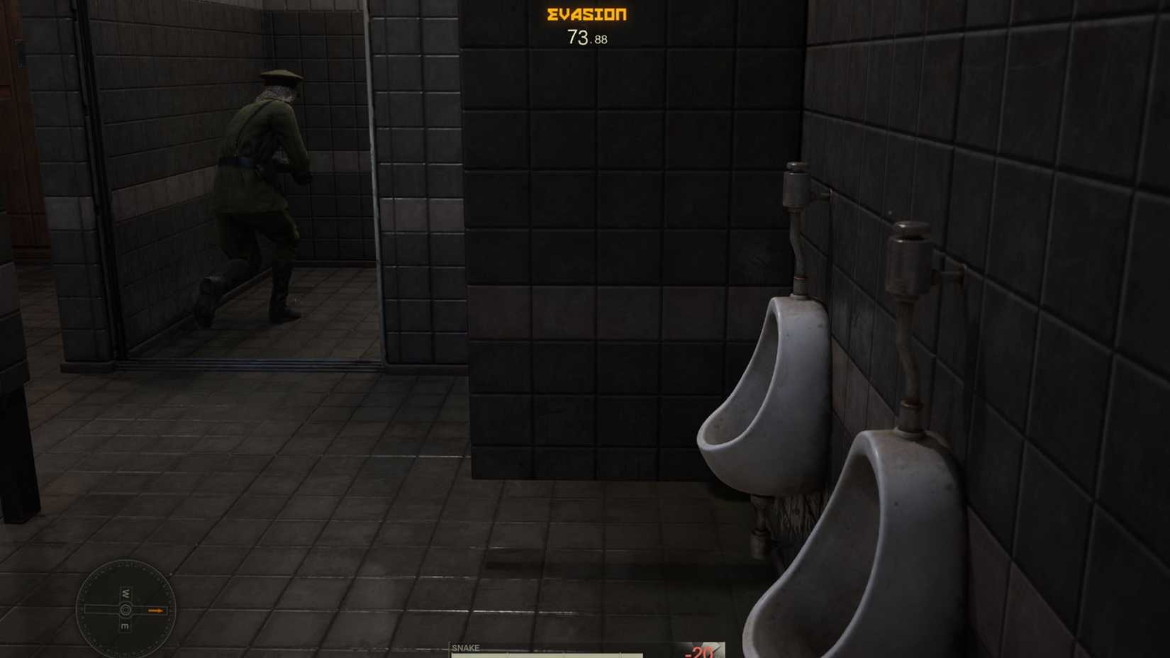 Wait In The Bathroom Until Caution Meter Reaches 0